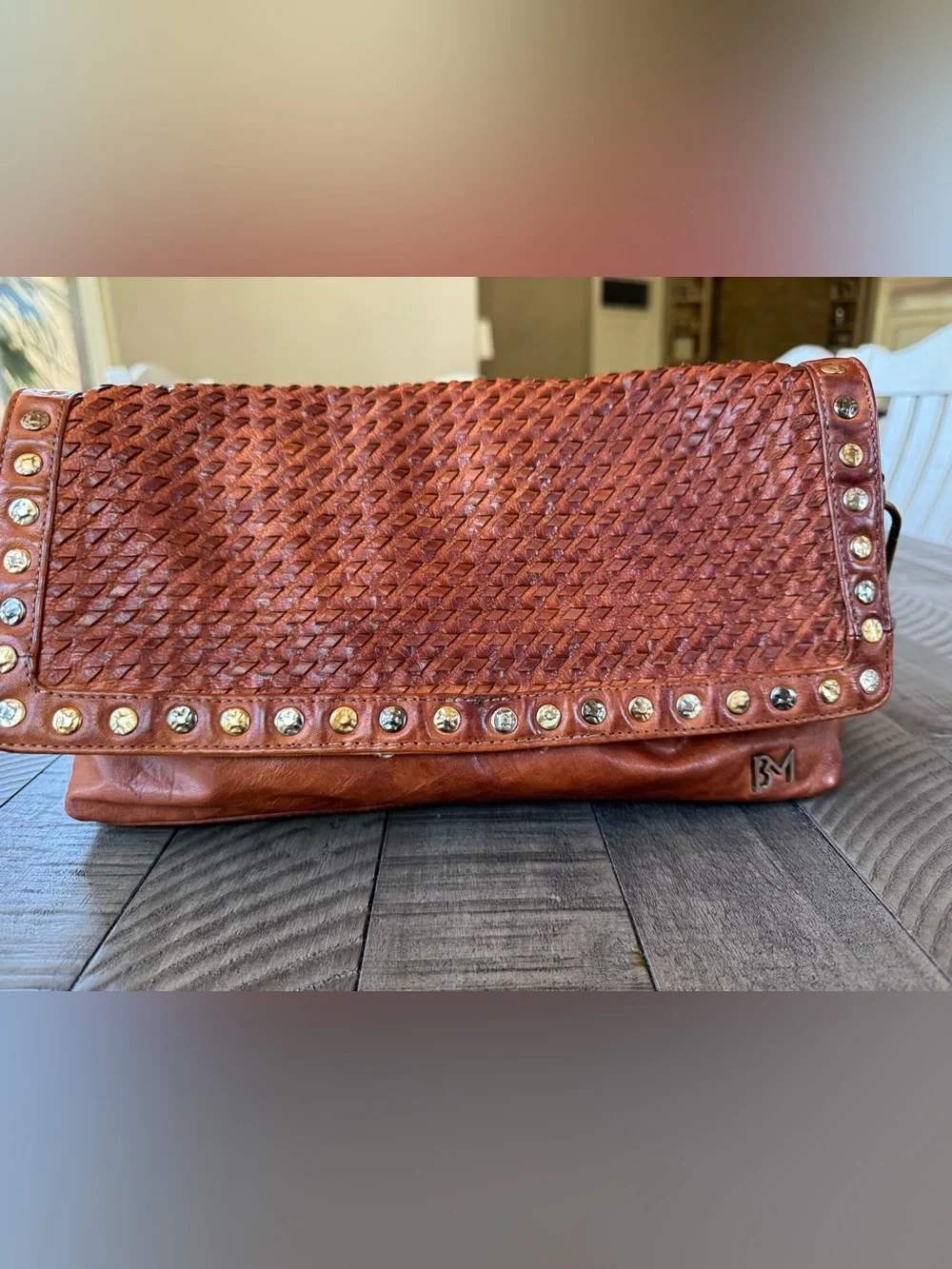 Belleza Mandova Kompanero The Sling Woven Leather Retro Crossbody Bag Boho Purse
